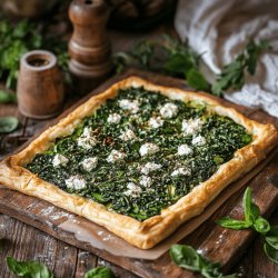 Tarte aux épinards maison