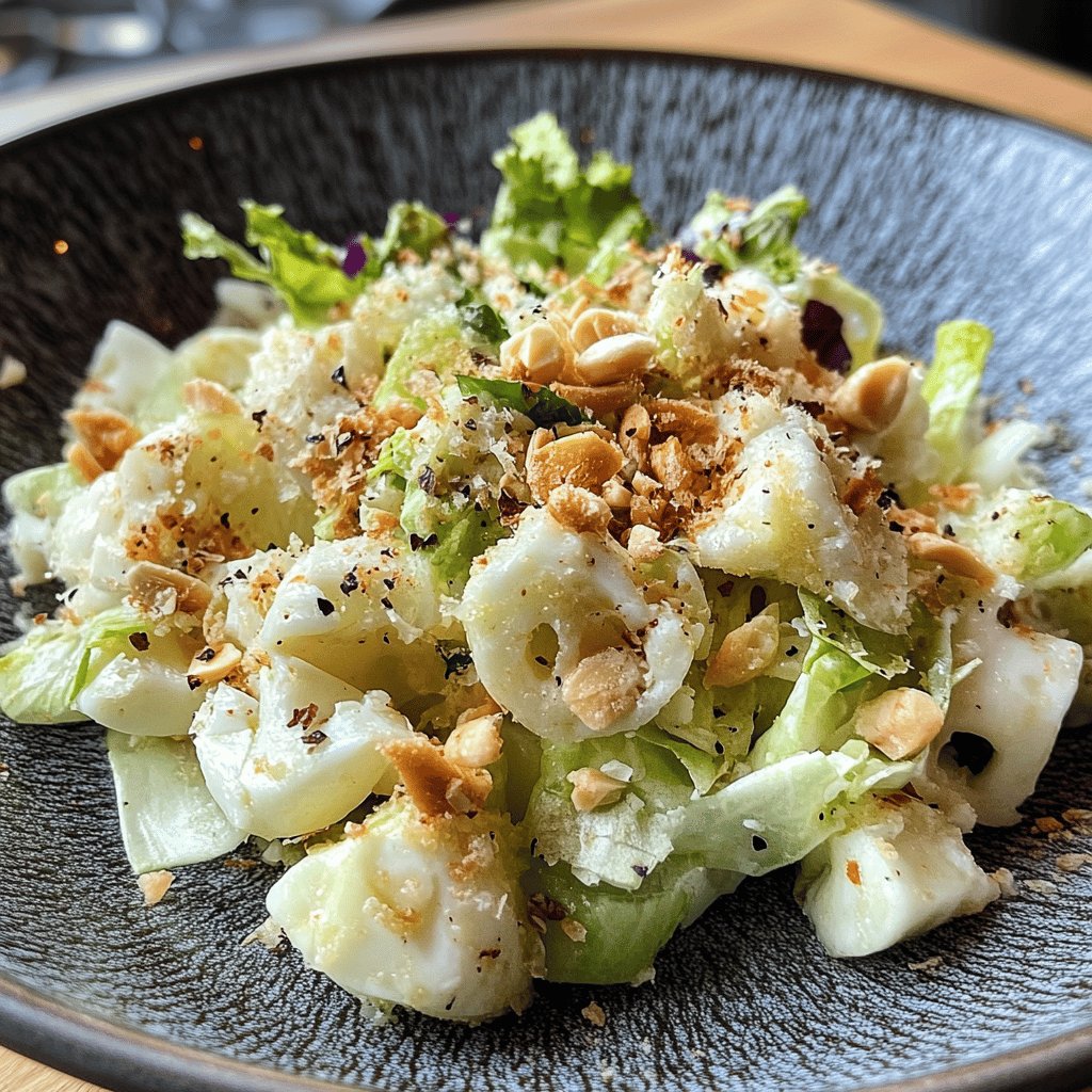 Salade de chou blanc croquante