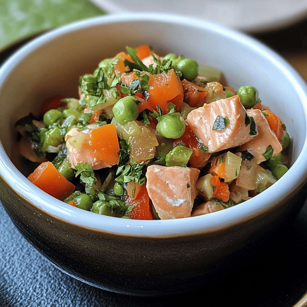 Saumonette aux petits légumes