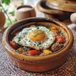 Tajine de keftas aux oeufs