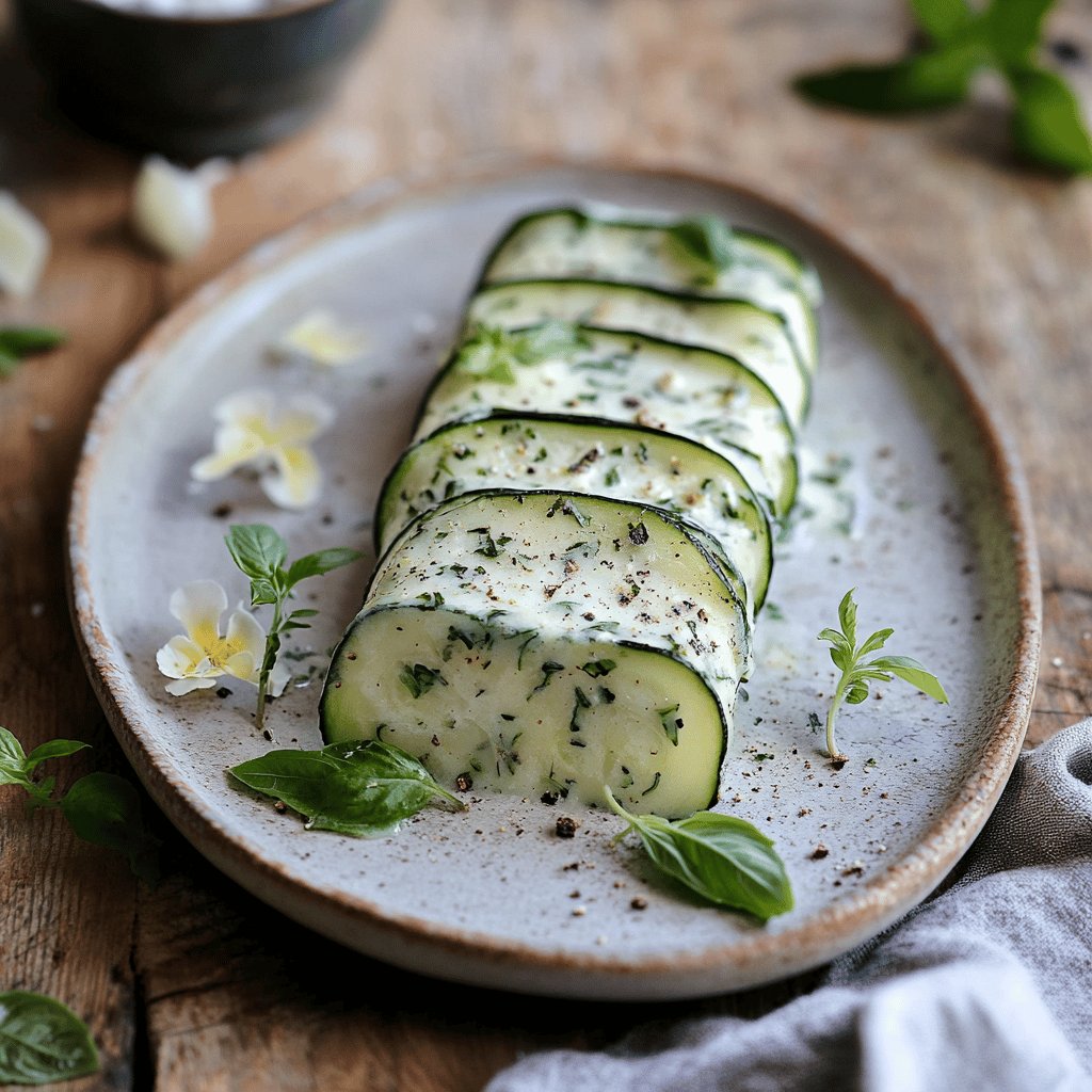 Terrine de courgettes au basilic