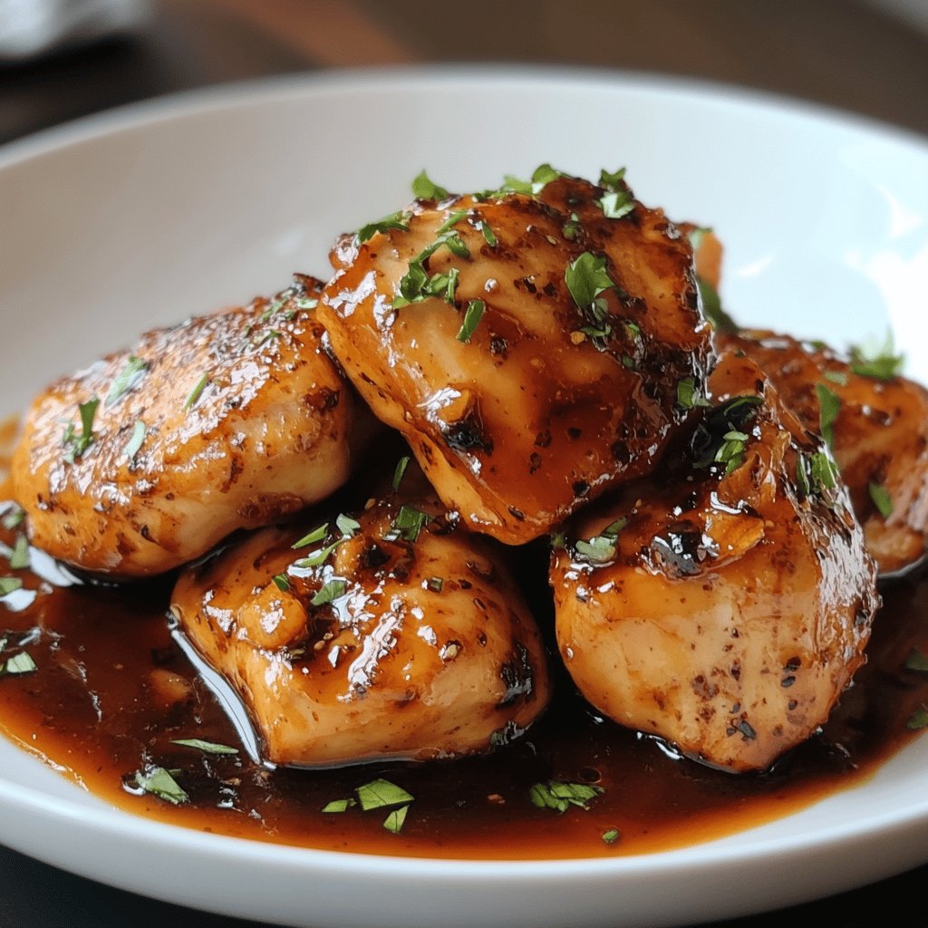 Poulet mariné à la sauce soja