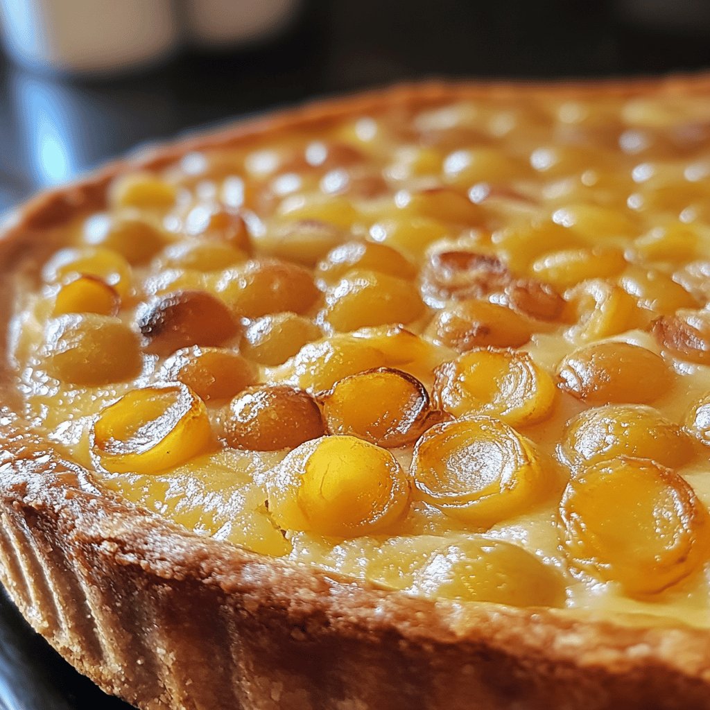 Tarte aux mirabelles maison