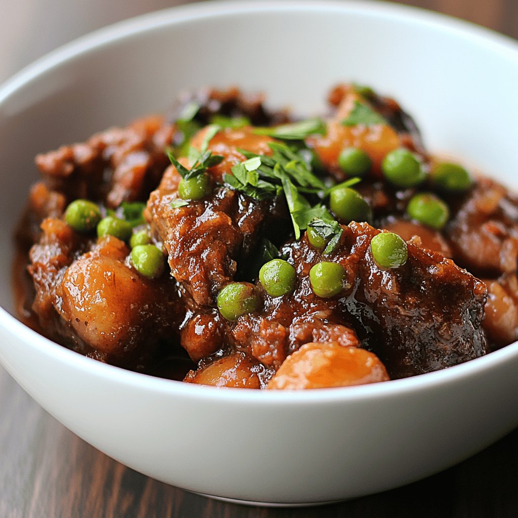 Jamaican Oxtail with Broad Beans