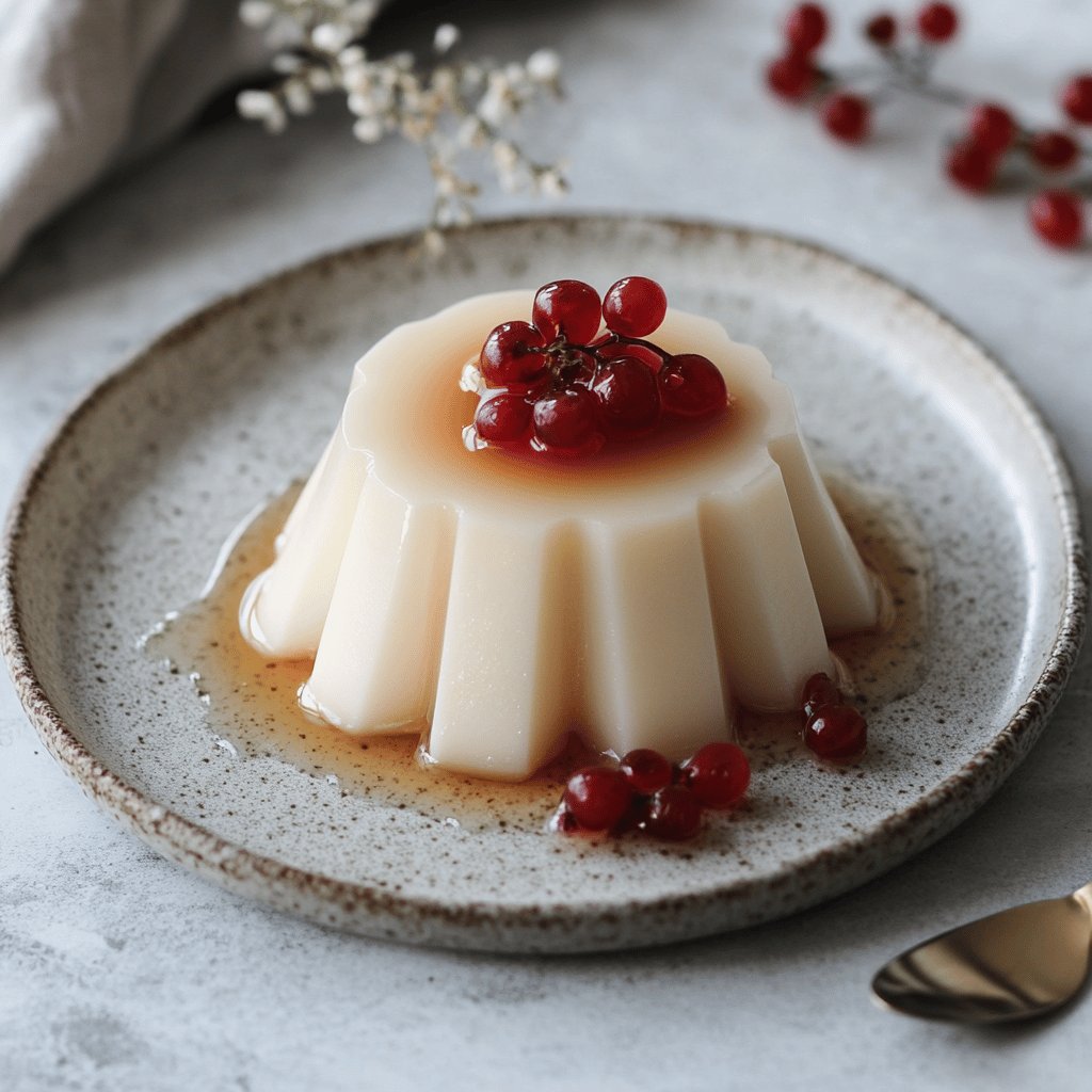 Panacotta vanille à l'agar-agar