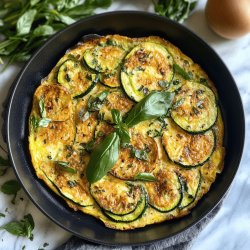 Omelette aux courgettes râpées