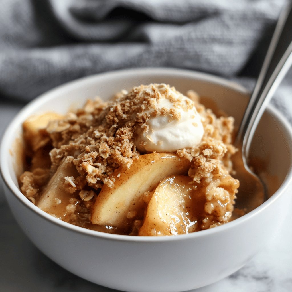 Simple Apple Crisp with Oat Topping