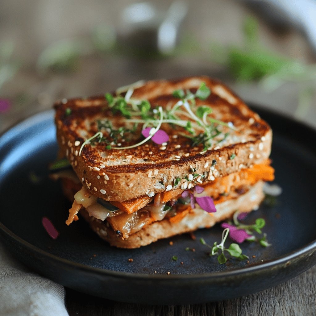 Croque mademoiselle végétarien