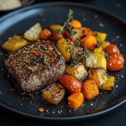 Steak végétal aux céréales et légumes