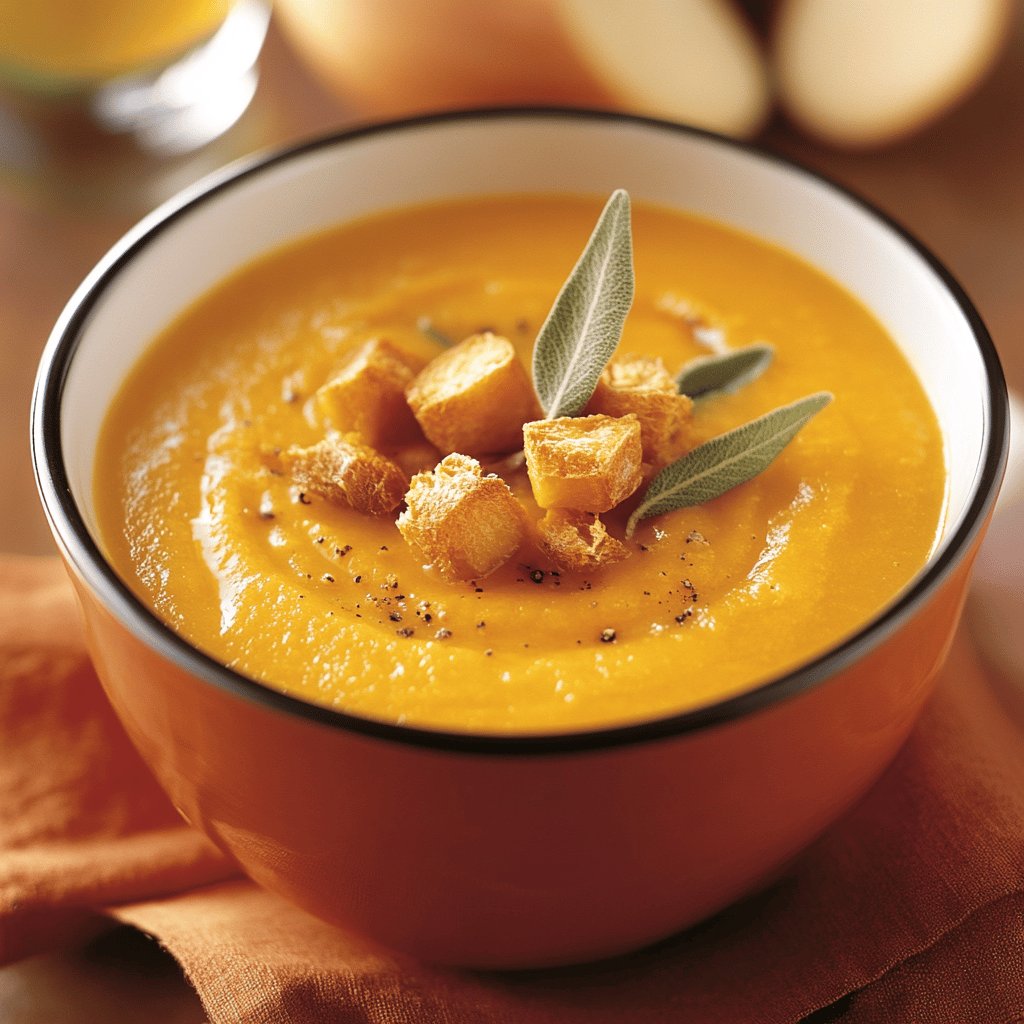 Soupe Butternut, carotte et pomme de terre