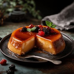 Flan au caramel maison