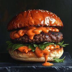 Hamburger et sa sauce secrète