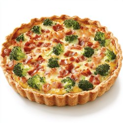 Quiche aux brocolis et lardons