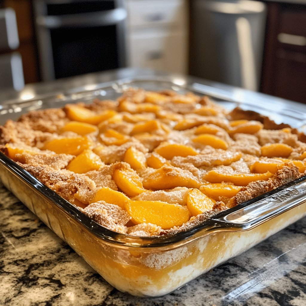 Peach Dump Cake