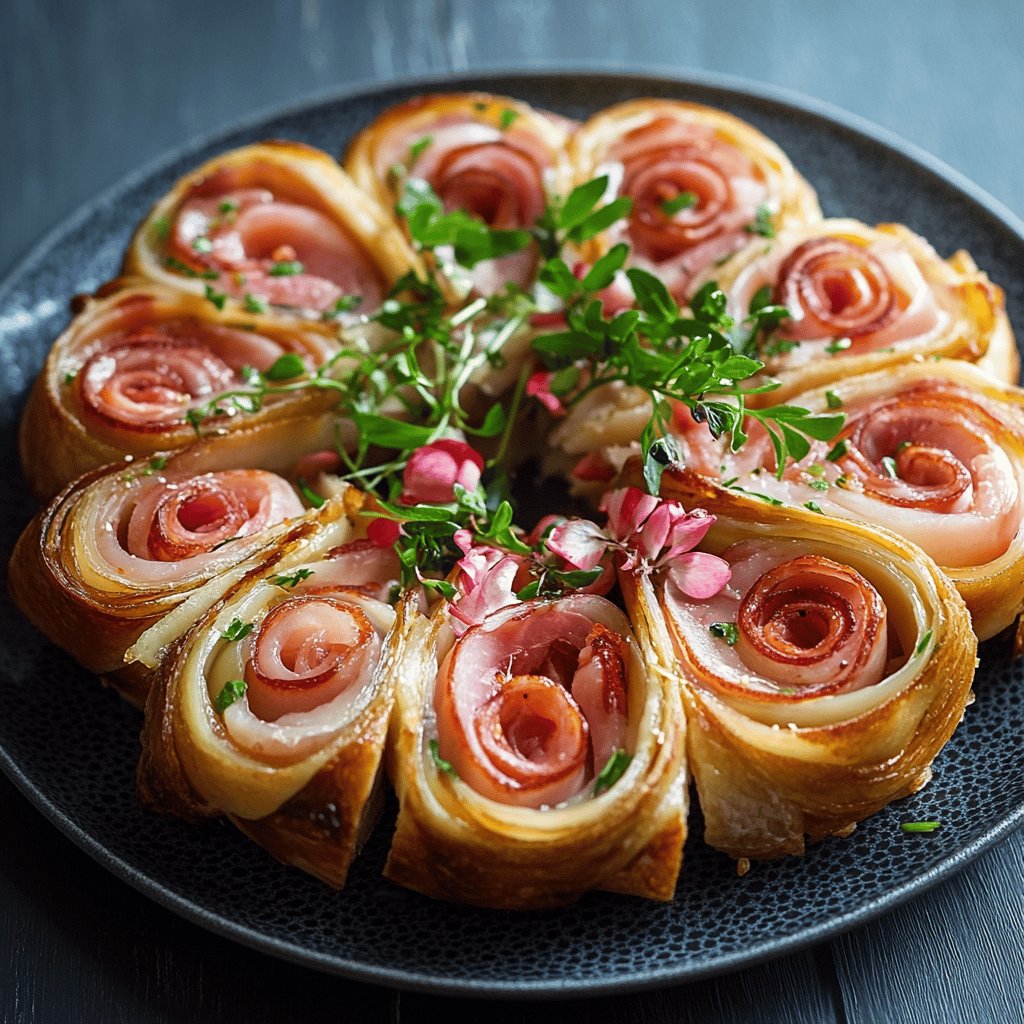 Roulé de jambon pour apéro