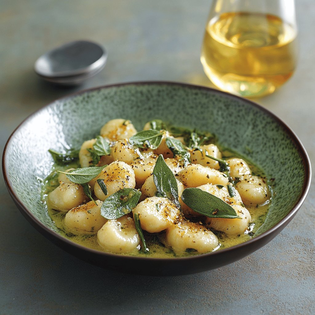 Gnocchi with Sage Butter Sauce