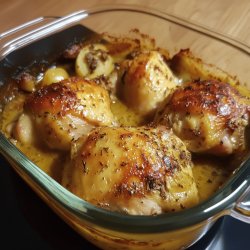 Poulet rôti en cocotte au four