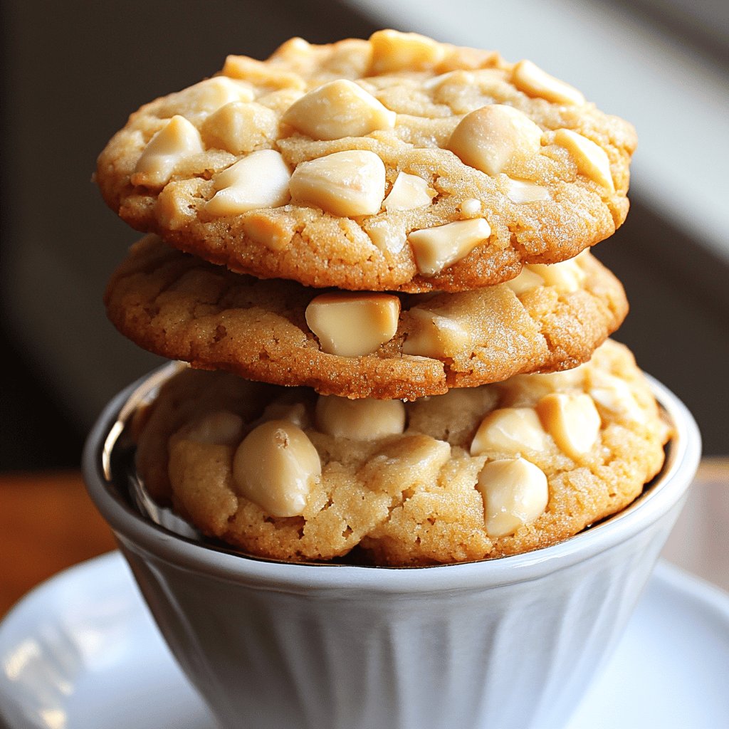 White Chocolate Macadamia Cookies