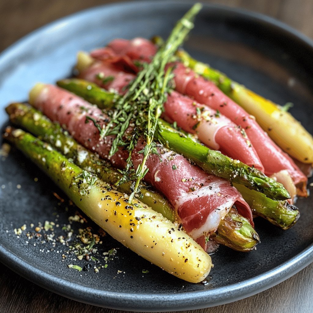 Poêlée d'asperges et coppa