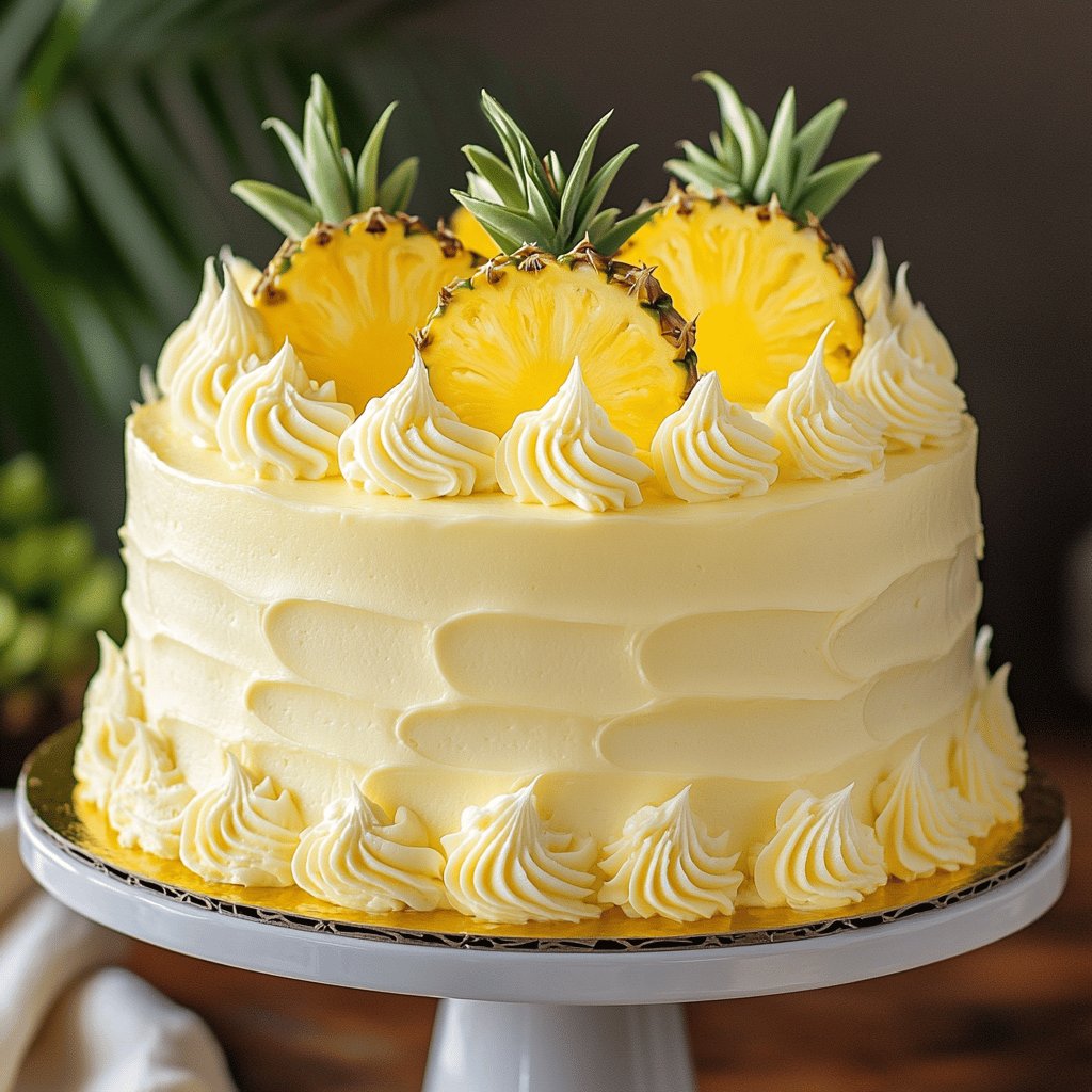 Simple Pineapple Cake