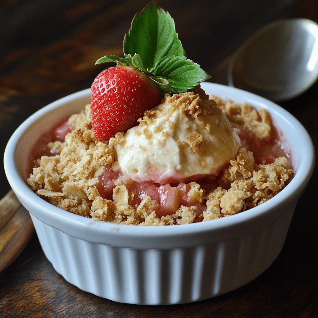 Strawberry Rhubarb Crisp