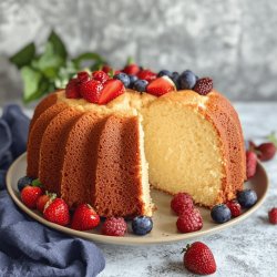 Simple Cream Cheese Pound Cake