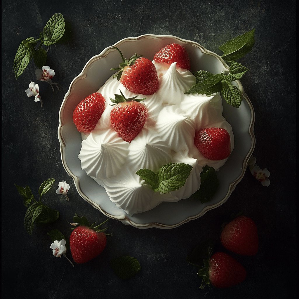 Délice de fraises et meringue