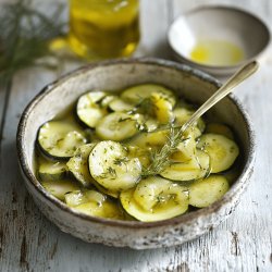 Conserves de courgettes à l'ail