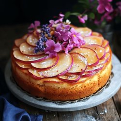 Gâteau aux pêches moelleux