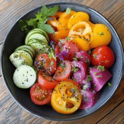 Semoule aux légumes colorés