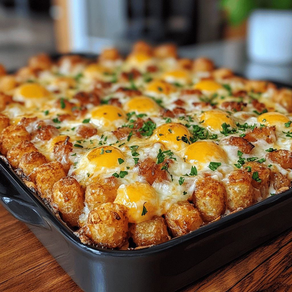 Tater Tot Breakfast Casserole