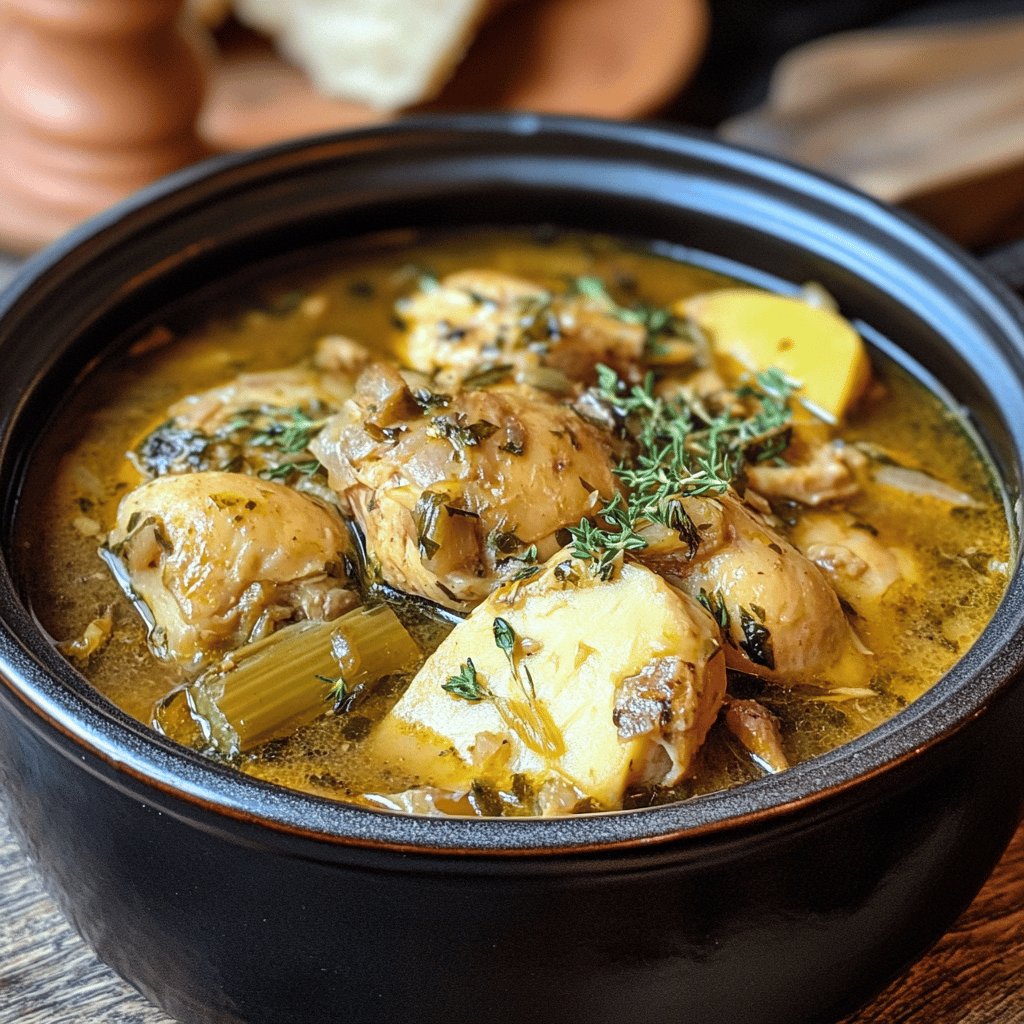 Bouillon de volaille maison