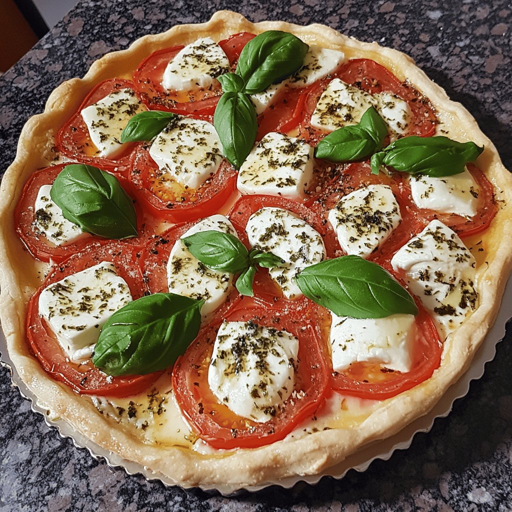 Tarte tomate mozzarella facile