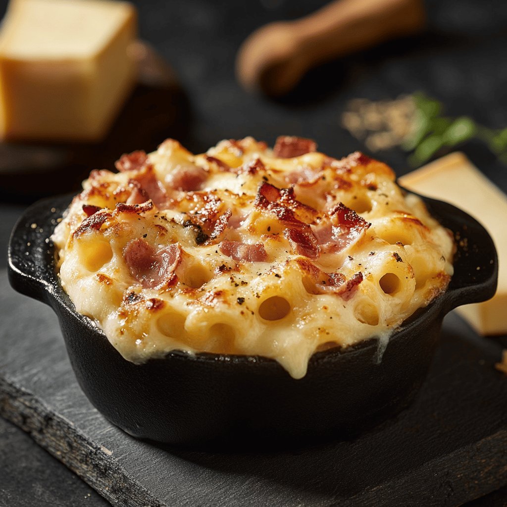 Gratin de Macaroni Jambon-Fromage