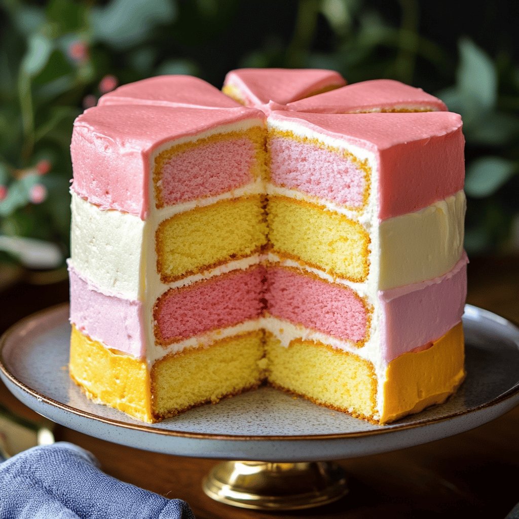 Classic Battenburg Cake