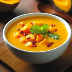 Soupe de butternut, coco et curry