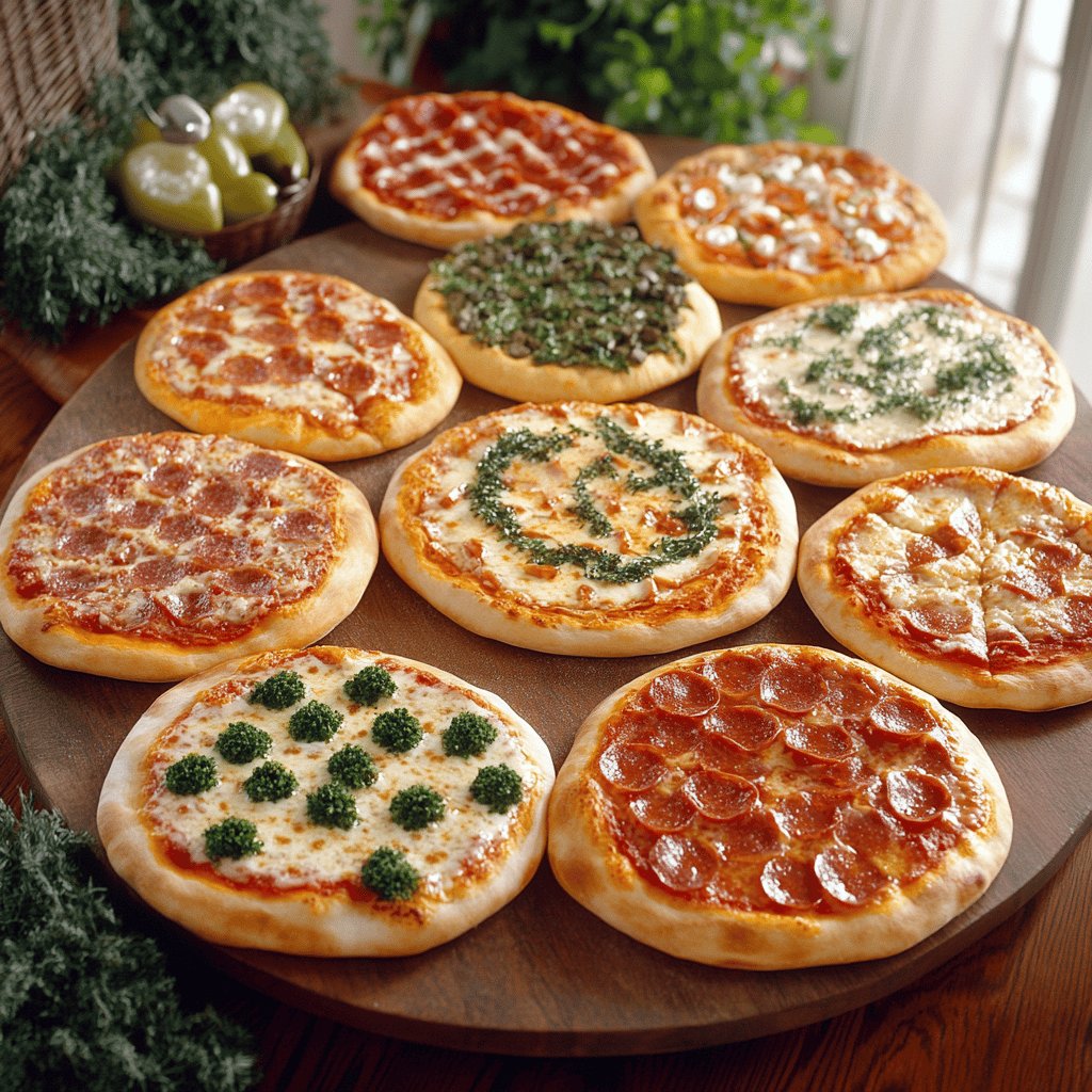 Garnitures variées pour pizza