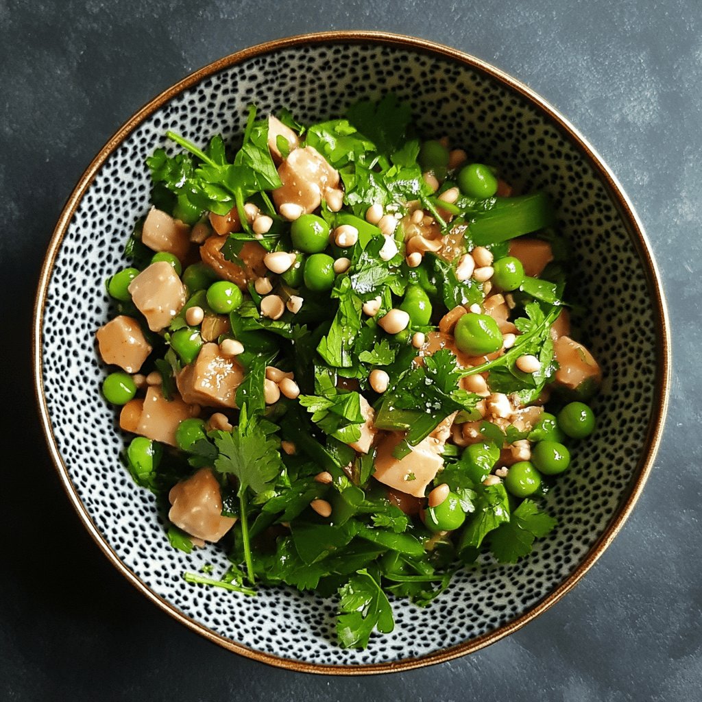 Salade de pois chiche et thon