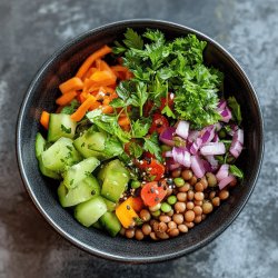 Salade estivale de lentilles