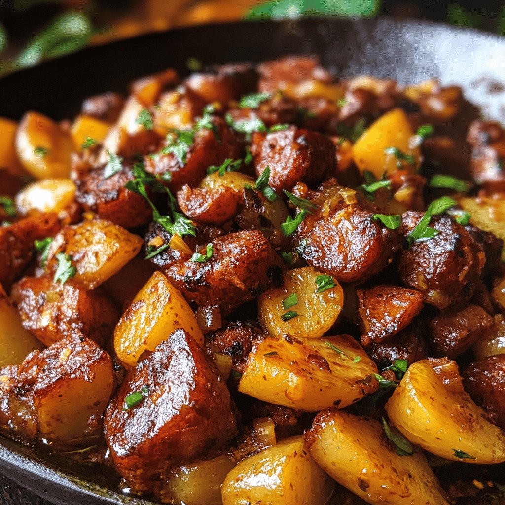 Chorizo et pommes de terre savoureux