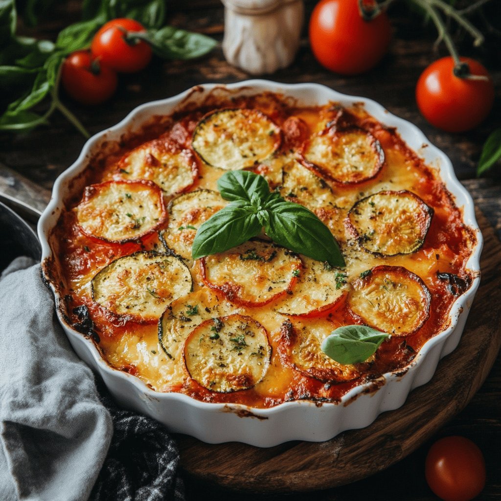 Gratin de Tomates et Courgettes