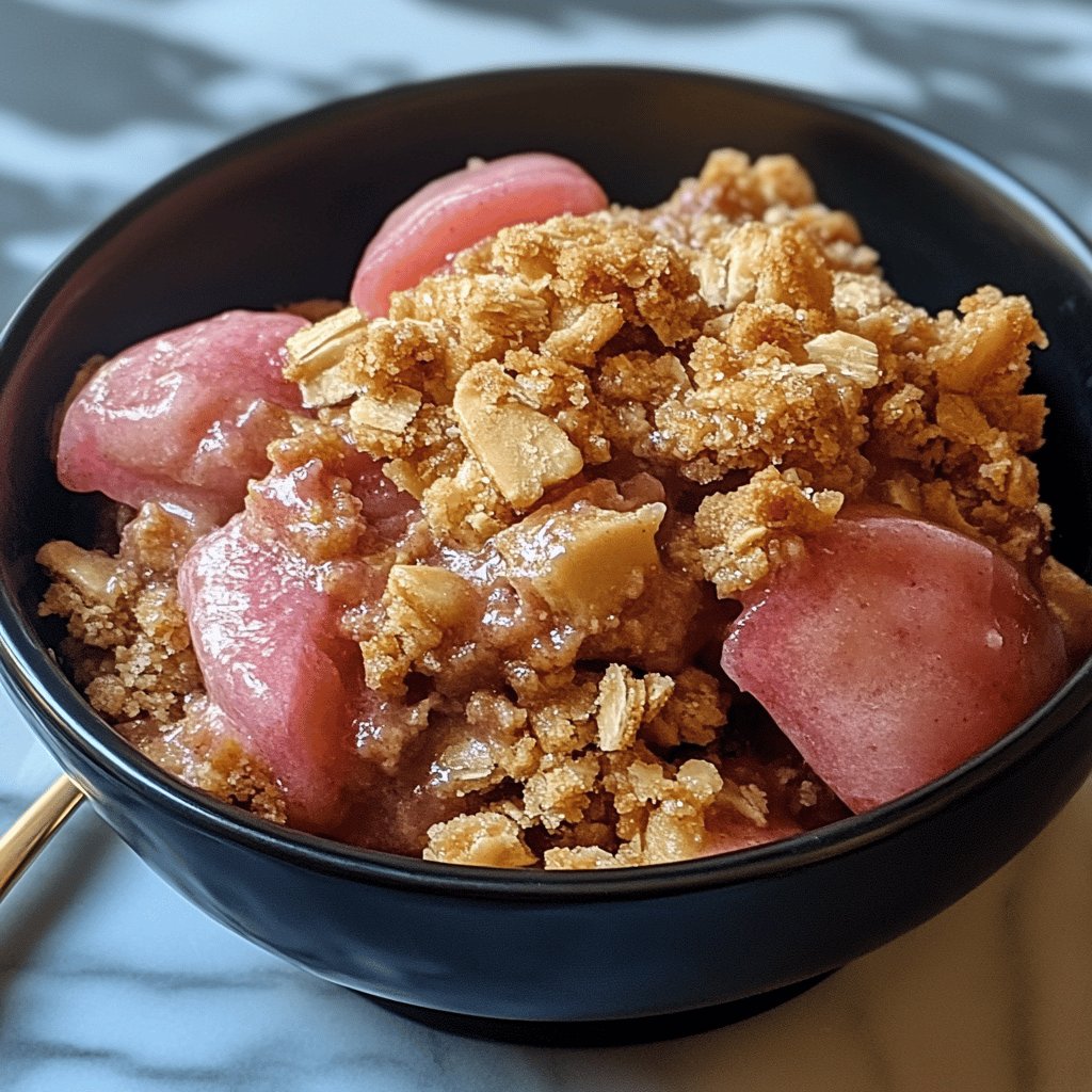 Simple Rhubarb Crisp