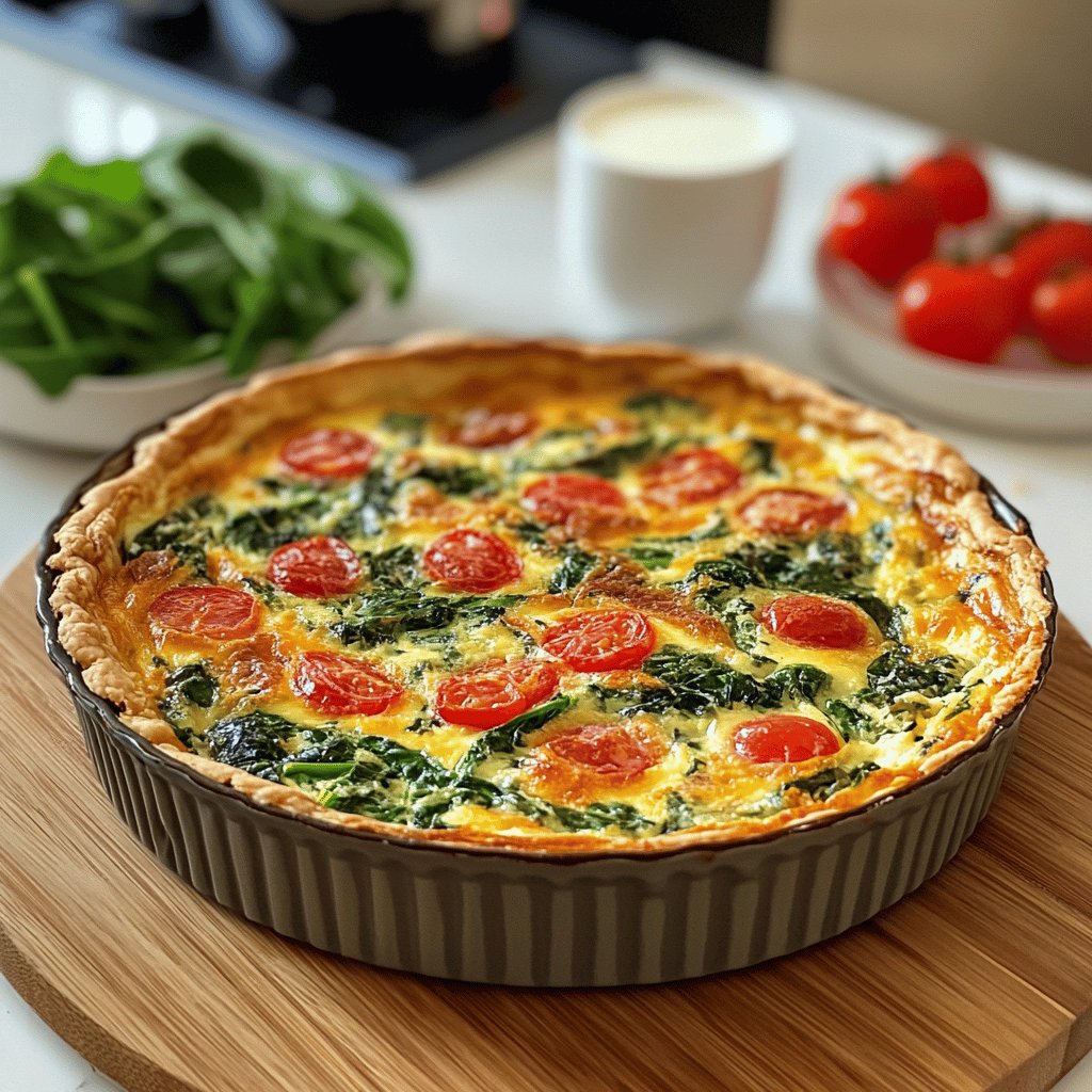 Simple Spinach Quiche