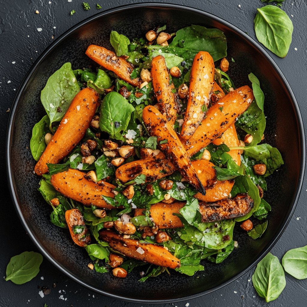 Delicious Roasted Carrot Salad