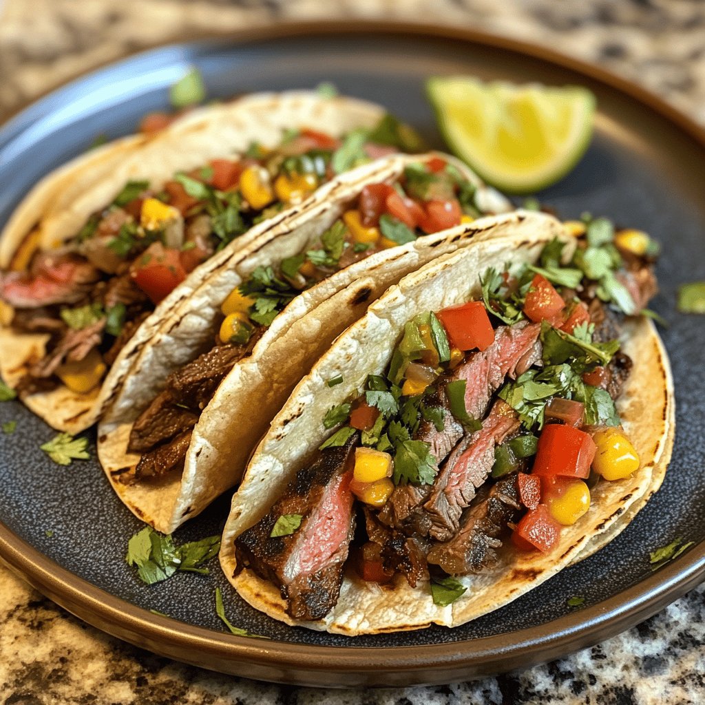 Mexican Skirt Steak Tacos