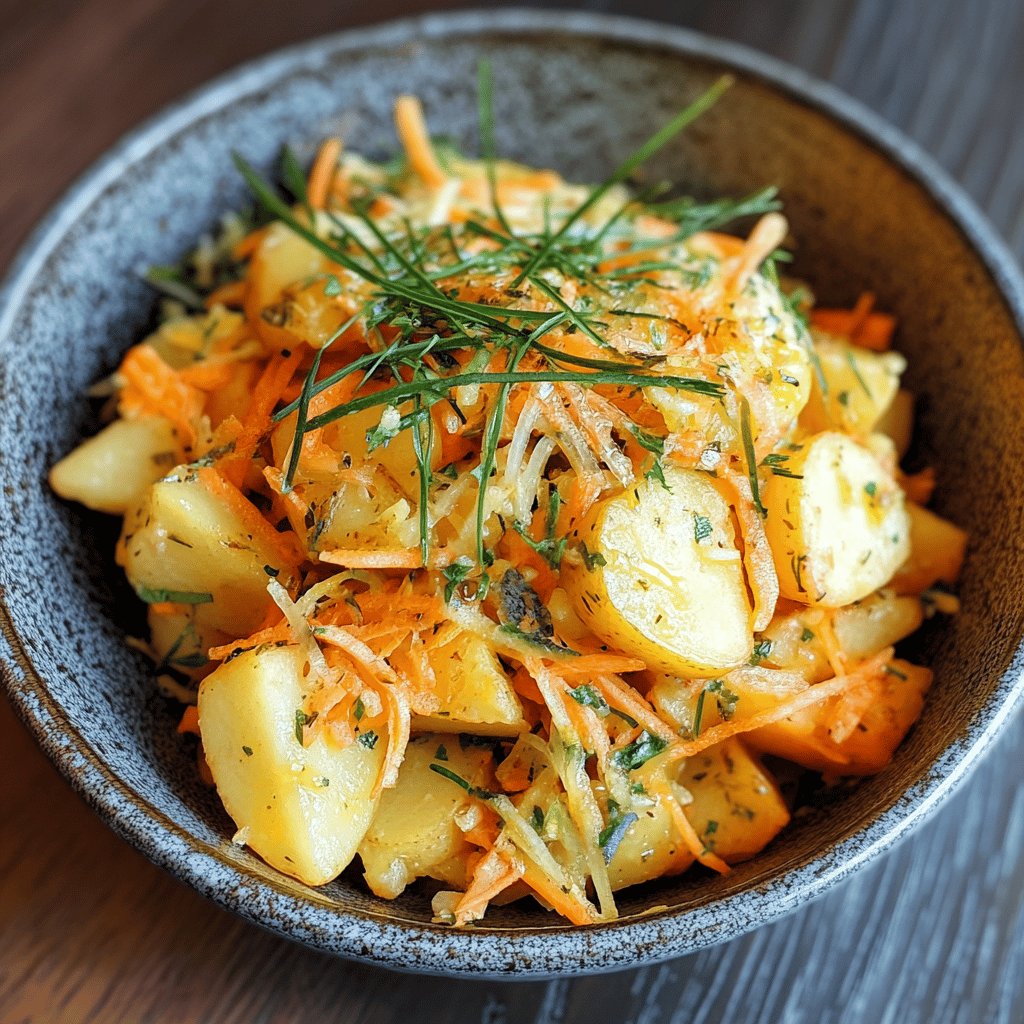 Salade de pommes de terre au hareng fumé