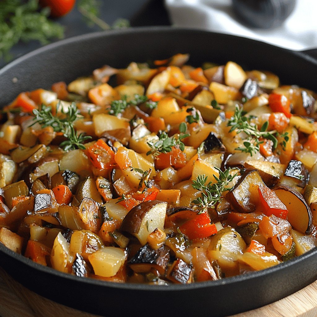 Poêlée de légumes savoureuse