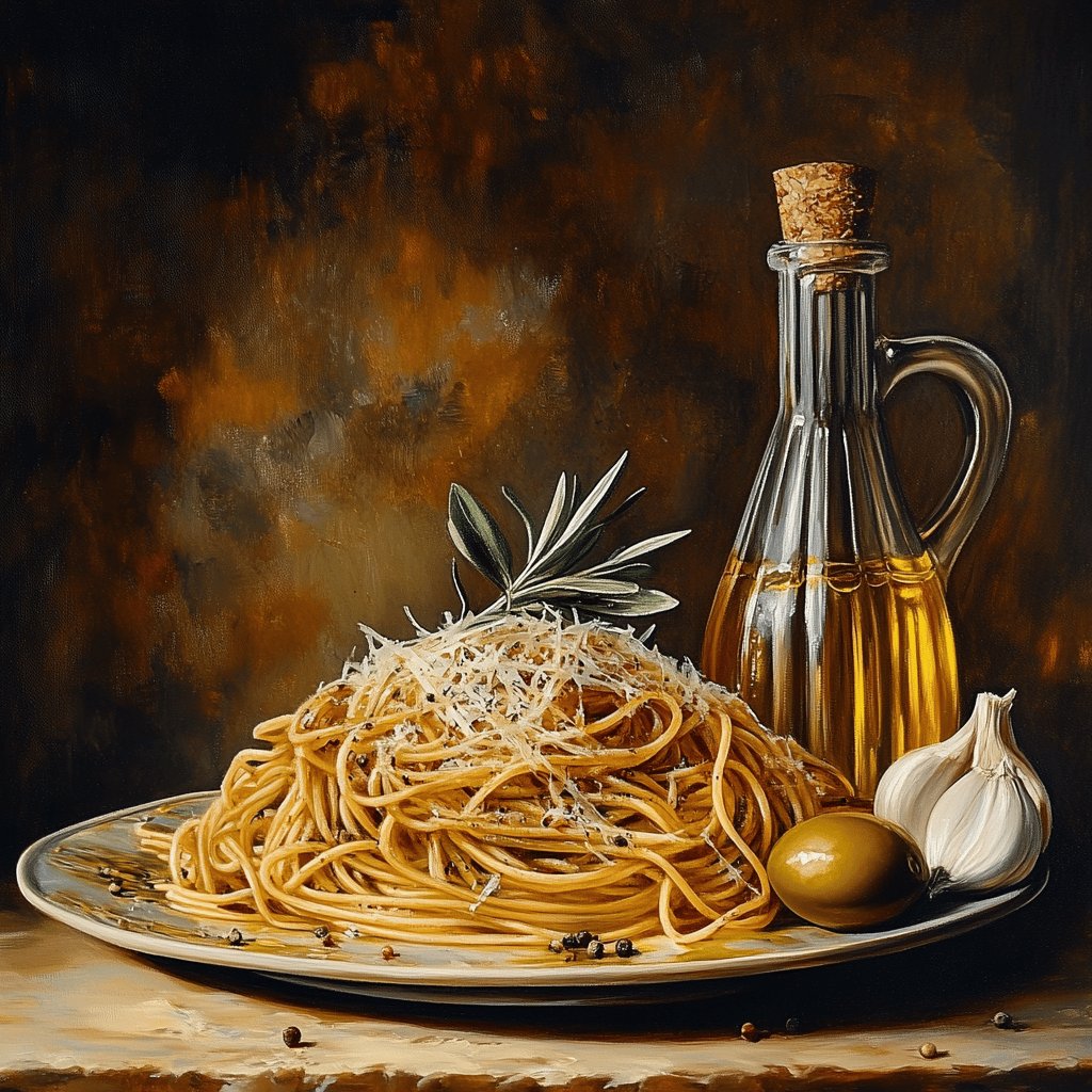 Spaghetti à l'ail et huile d'olive