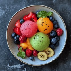 Sorbet facile aux fruits