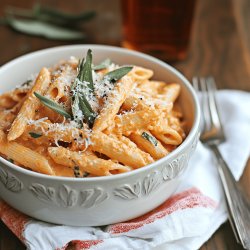 Penne with Spicy Vodka Cream Sauce